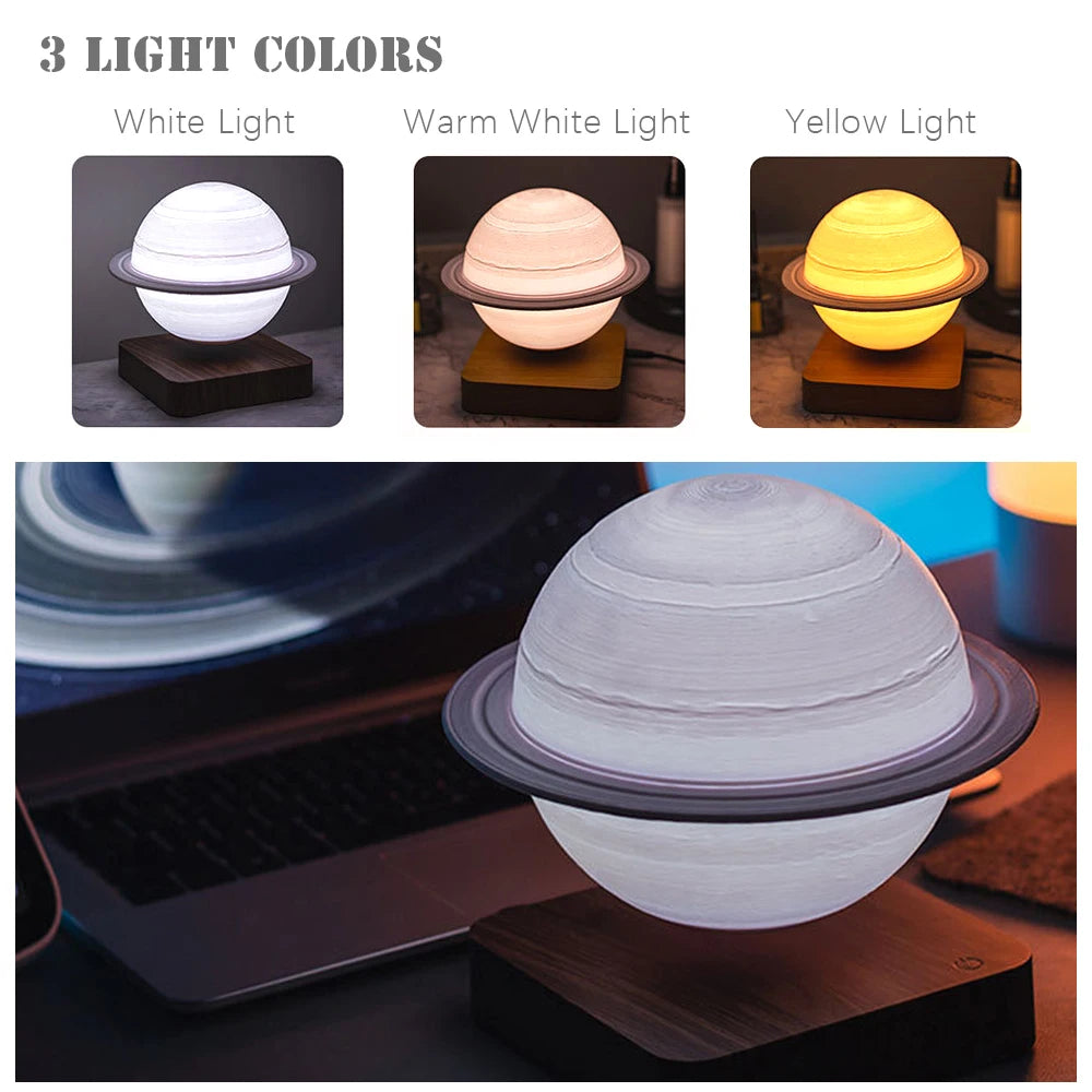 3D Printing LED Light Creative Touch Magnetic Levitation floating Moon Lamps