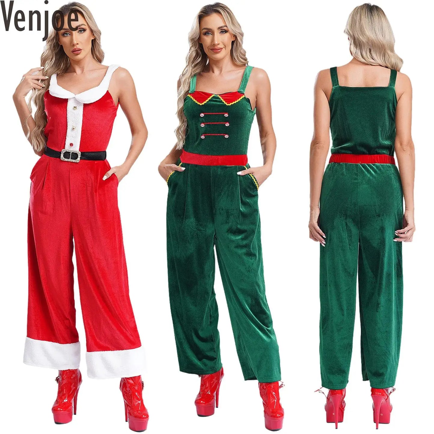 Womens Christmas Mrs Santa Claus Cosplay Costumes