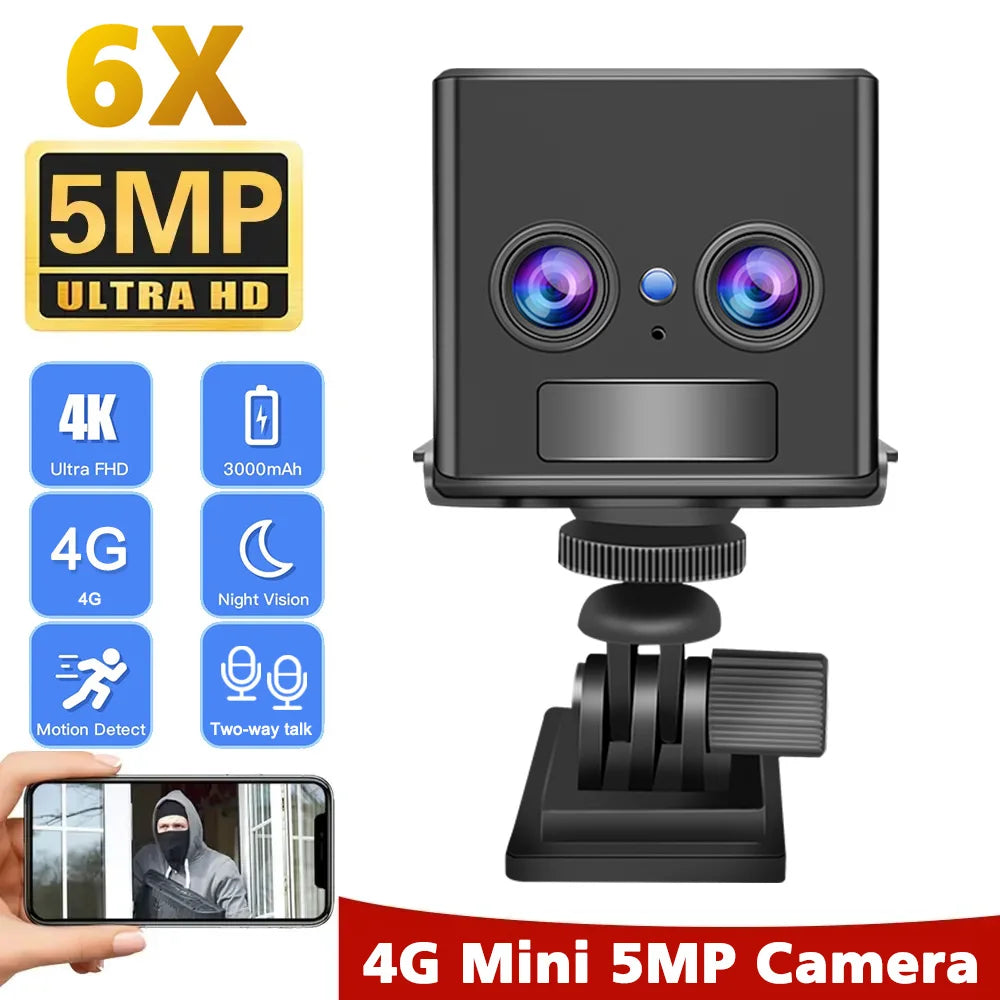 HD 4K 4G SIM Card Mini Camera