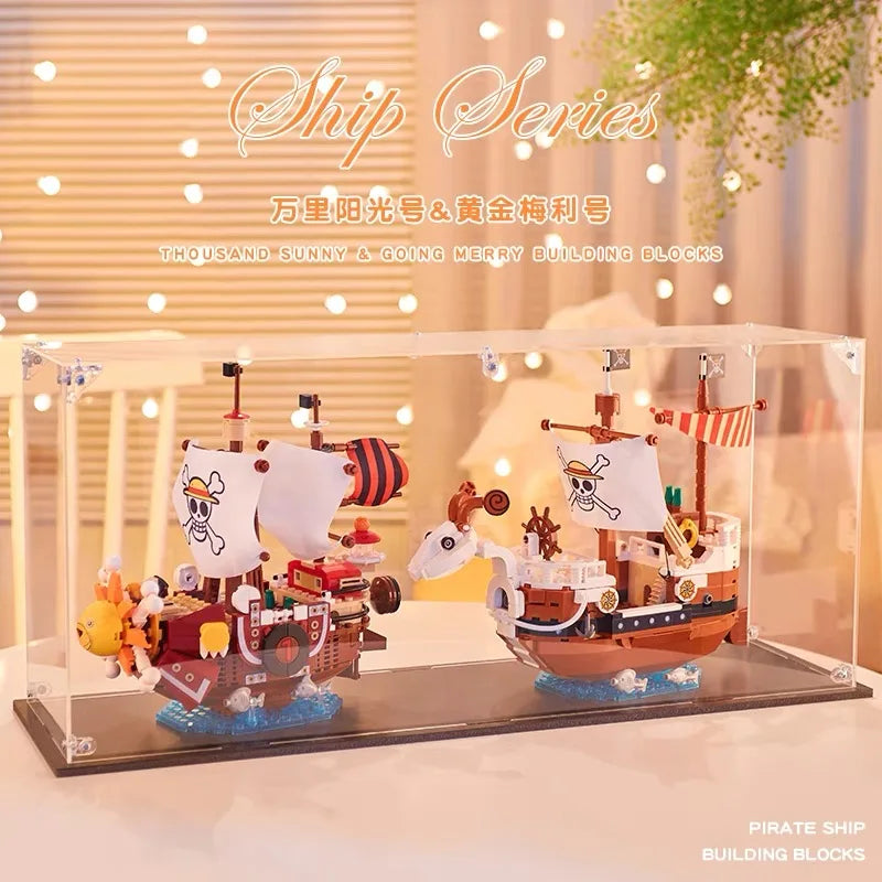 One Piece Building Blocks Ship Anime Model | Christmas Gift