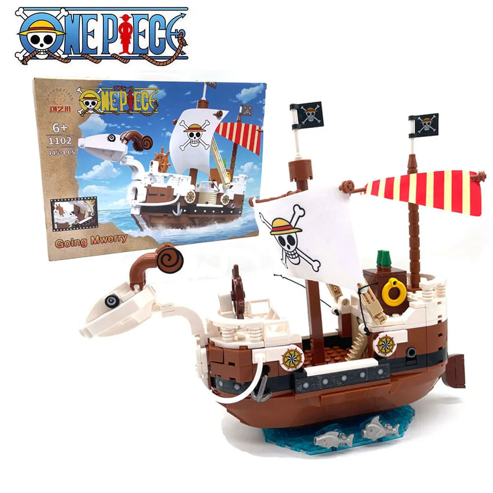 One Piece Building Blocks Ship Anime Model | Christmas Gift