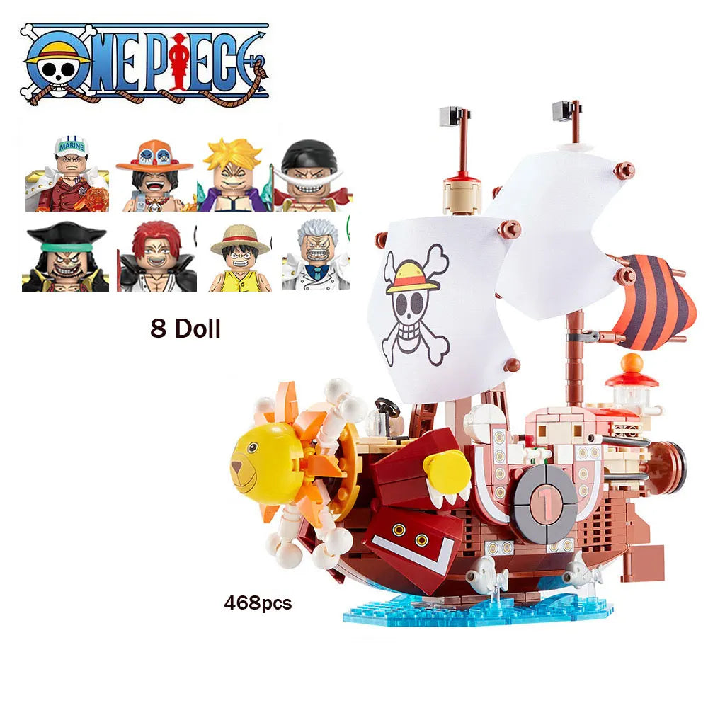 One Piece Building Blocks Ship Anime Model | Christmas Gift