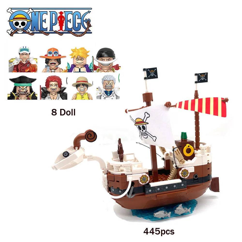 One Piece Building Blocks Ship Anime Model | Christmas Gift