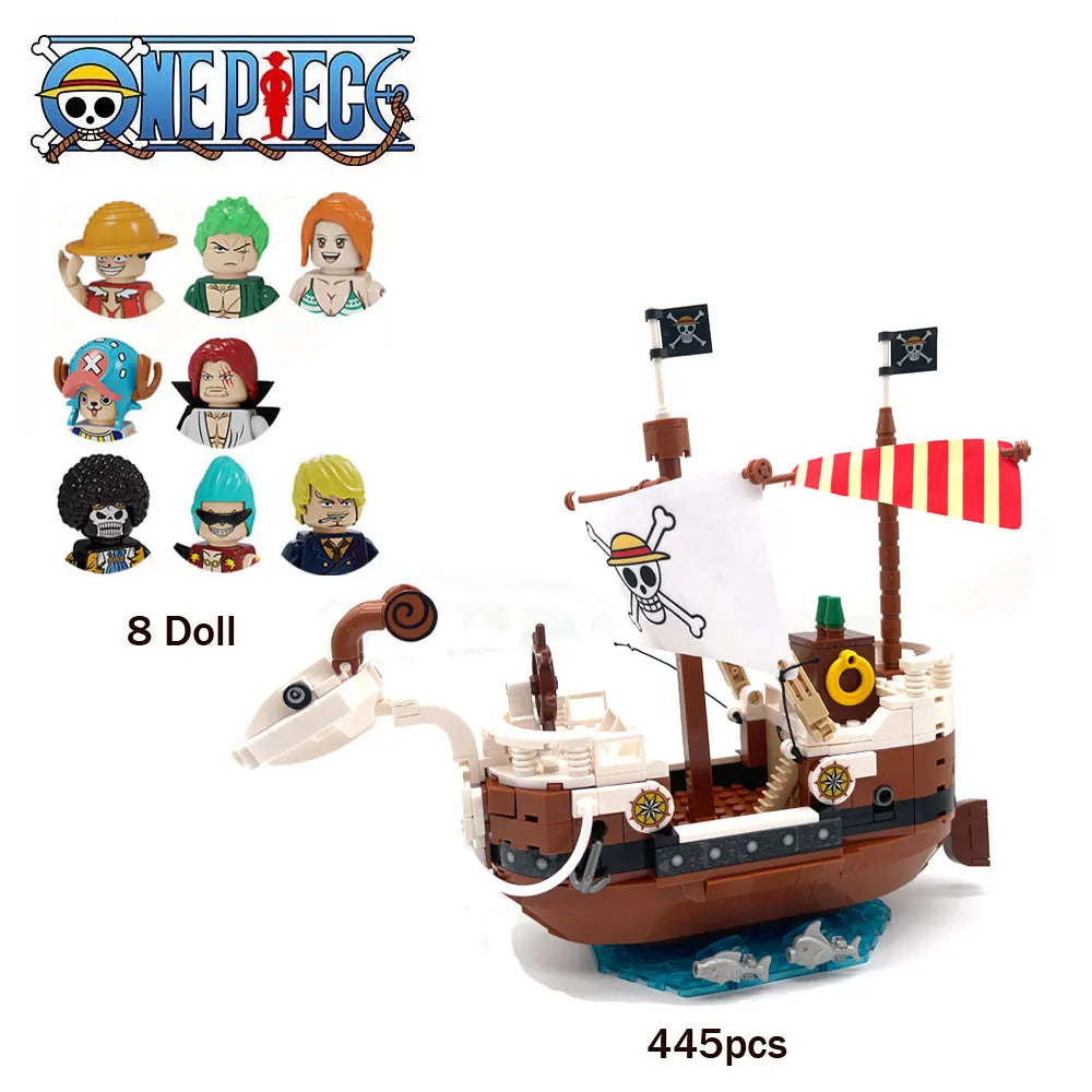 One Piece Building Blocks Ship Anime Model | Christmas Gift