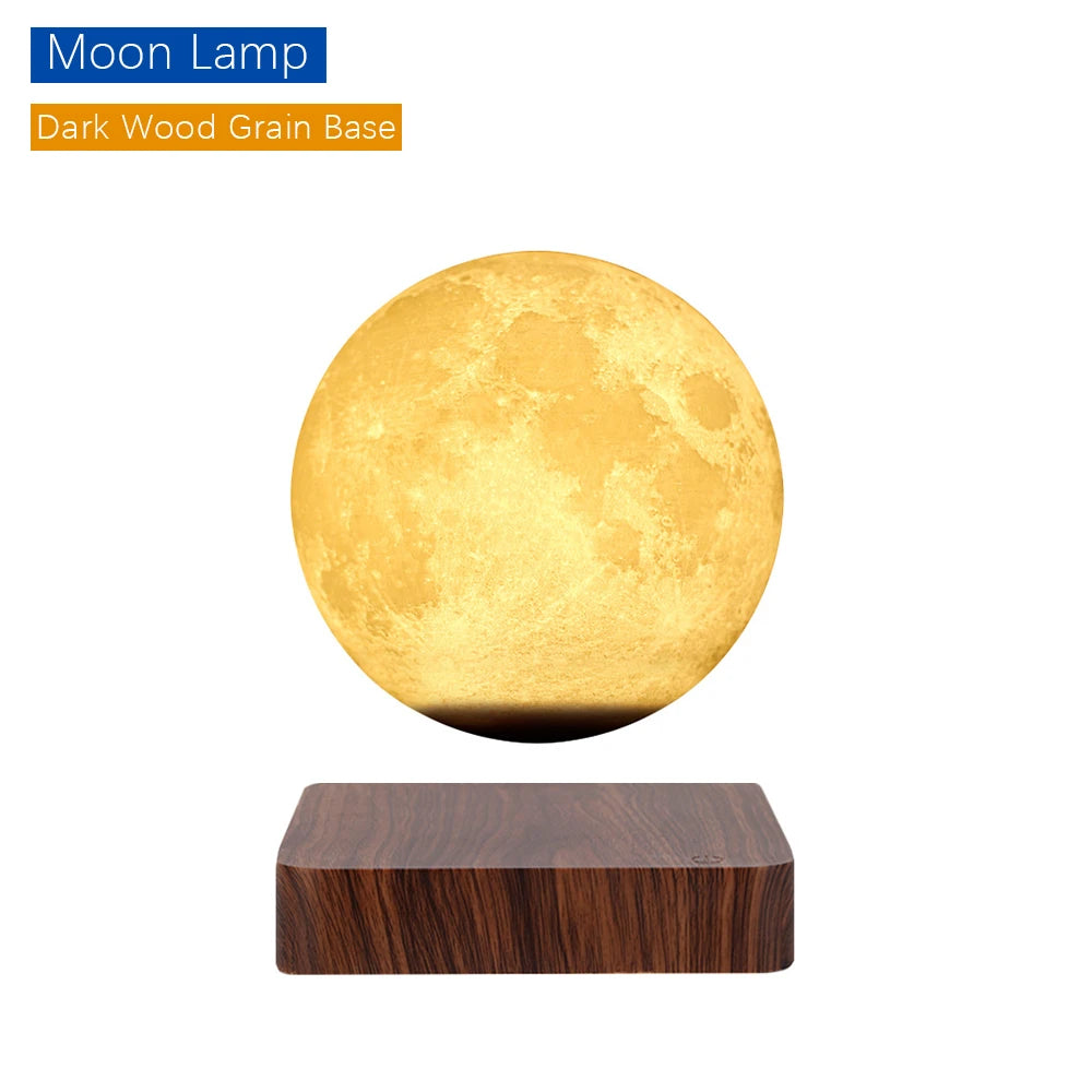 3D Printing LED Light Creative Touch Magnetic Levitation floating Moon Lamps