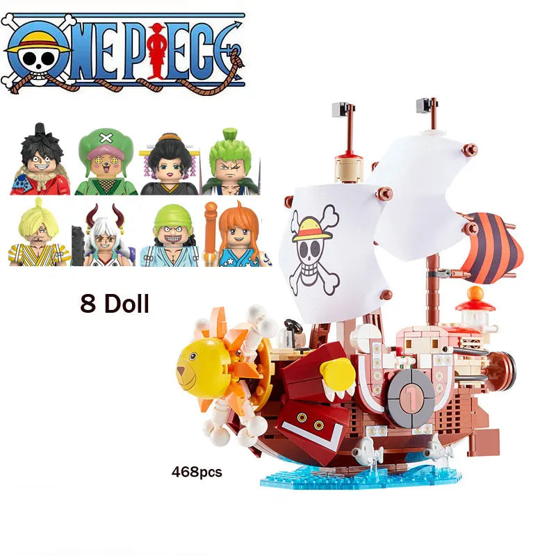 One Piece Building Blocks Ship Anime Model | Christmas Gift