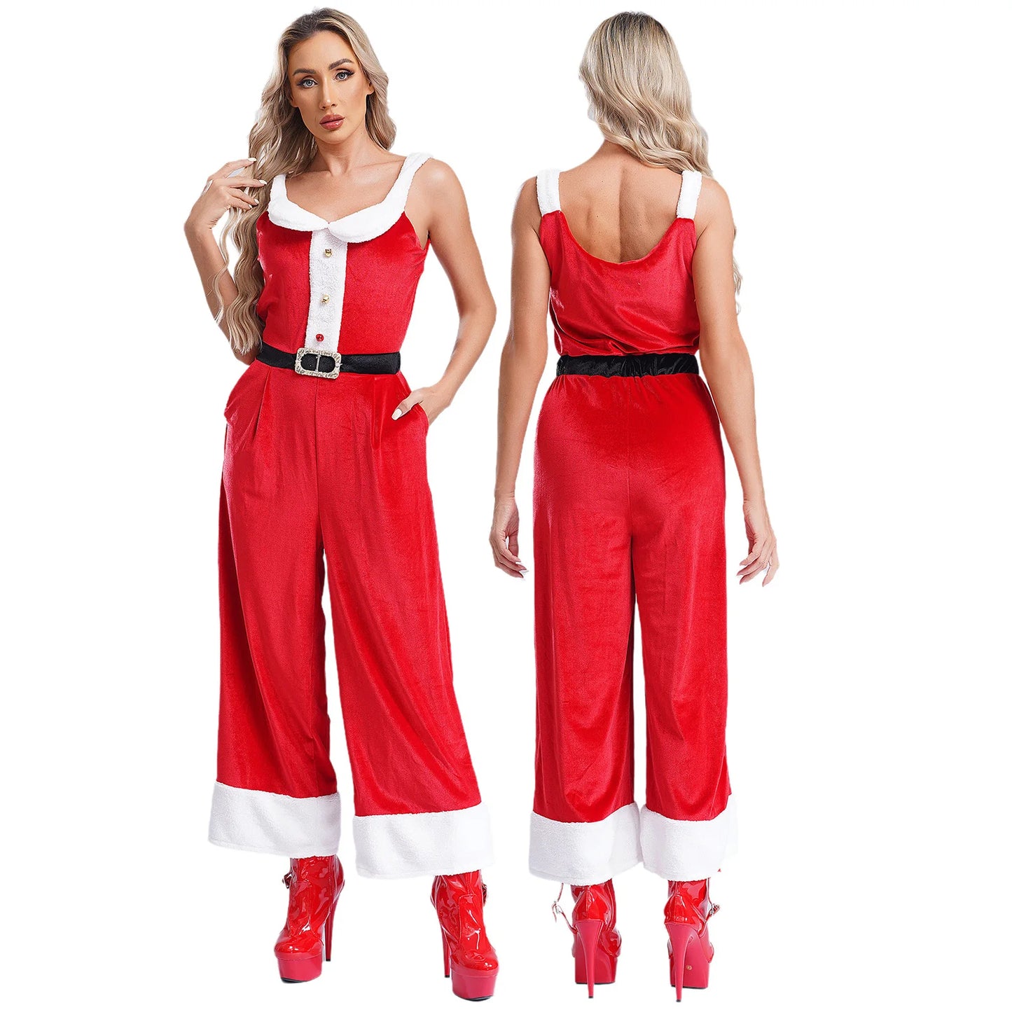 Womens Christmas Mrs Santa Claus Cosplay Costumes