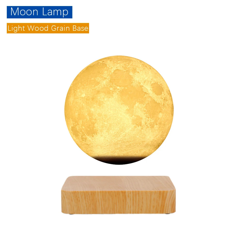 3D Printing LED Light Creative Touch Magnetic Levitation floating Moon Lamps