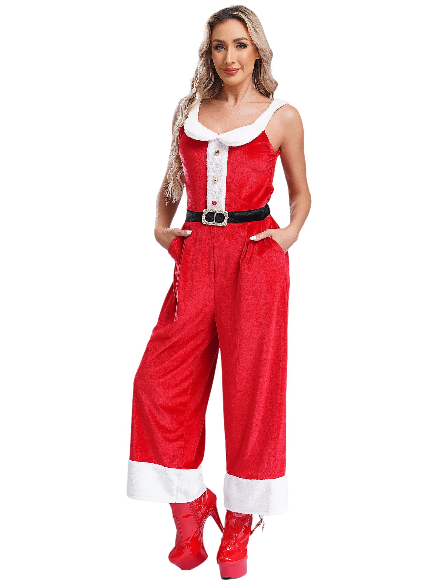 Womens Christmas Mrs Santa Claus Cosplay Costumes