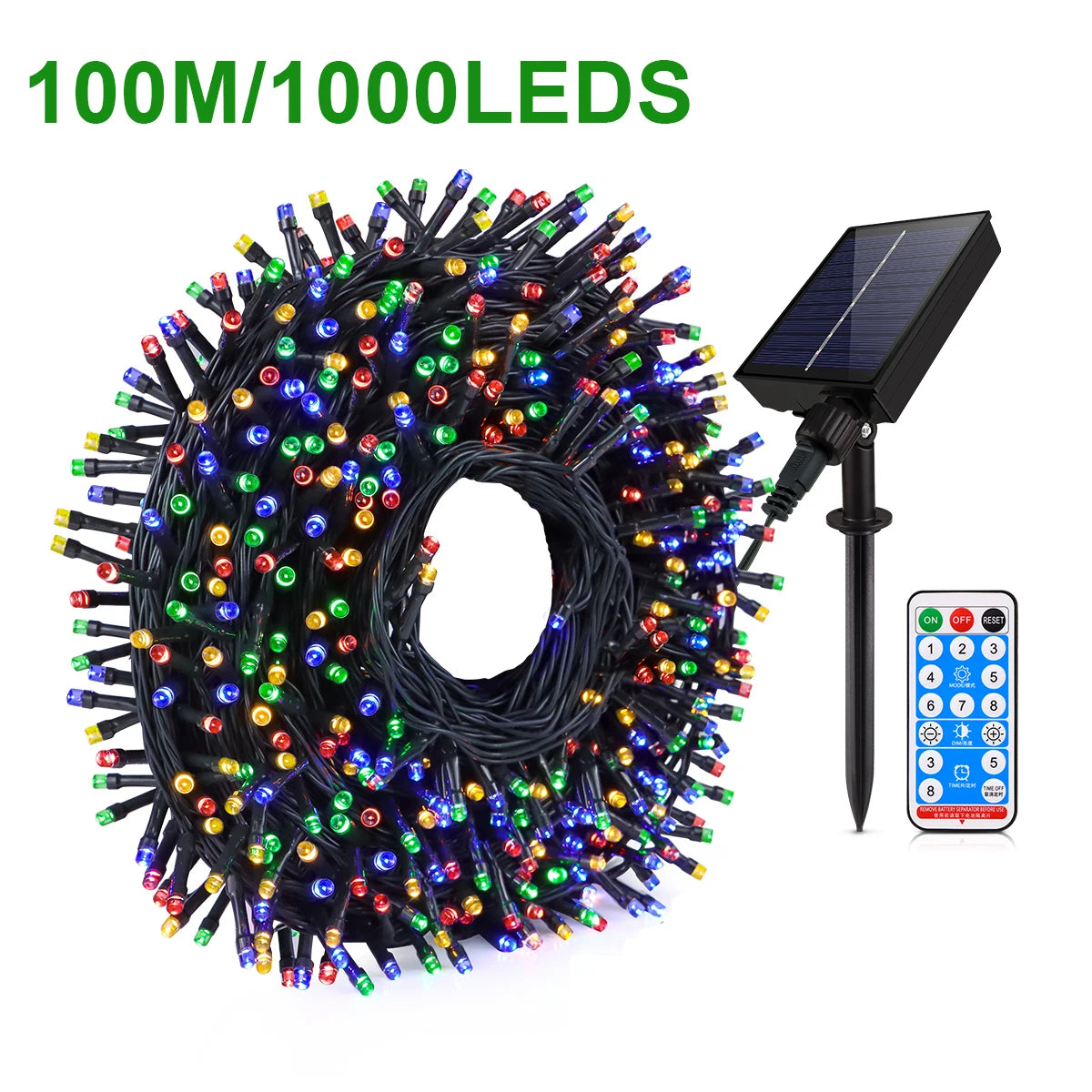 24V Solar LED String Light Outdoor Lamp Garland Fairy Lights Garden Waterproof  For Christmas Xmas Holiday Party Home Decoration