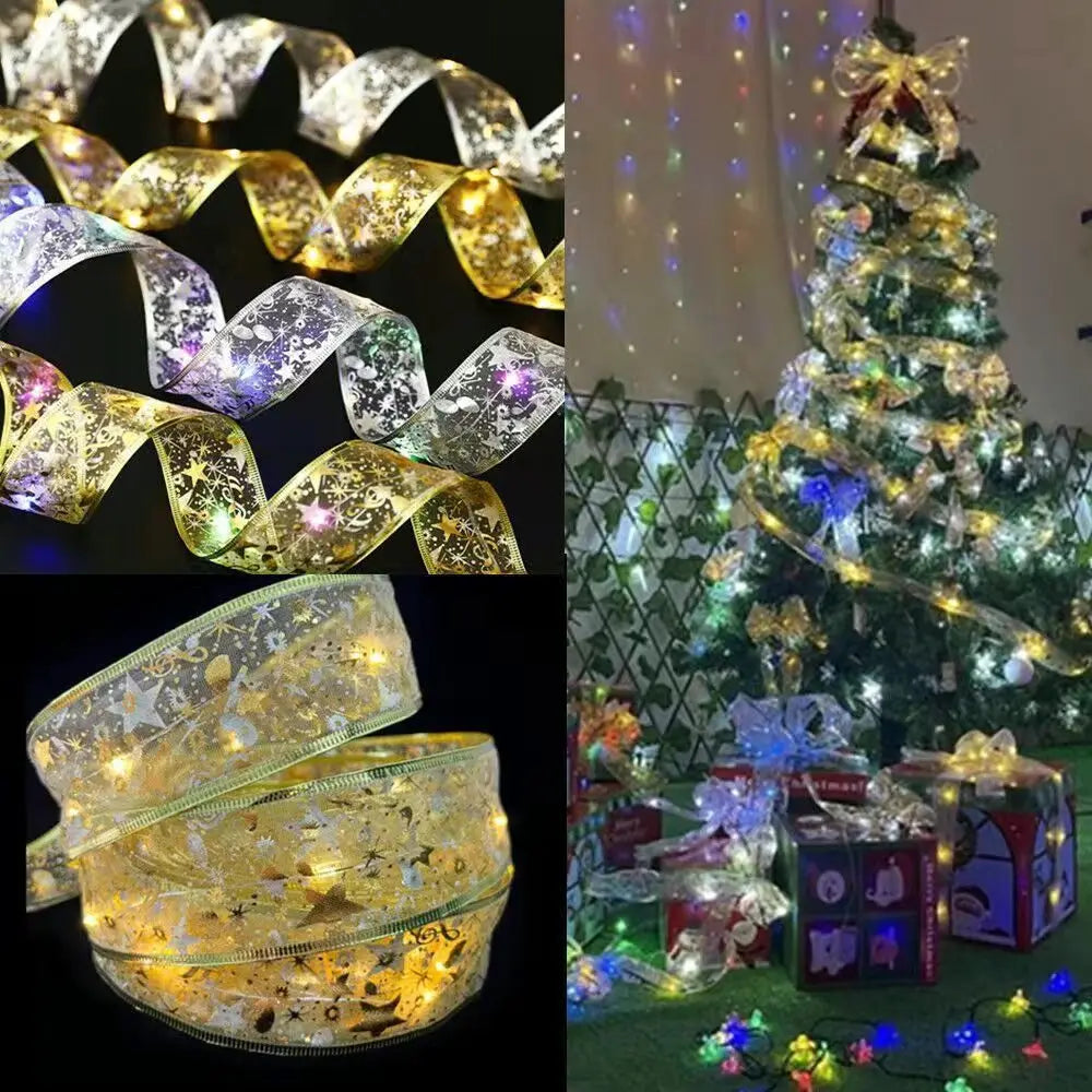 Aswesaw Christmas Tree Decoration 10m LED ribbon