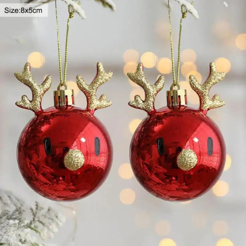 Christmas Elk Balls Ornaments