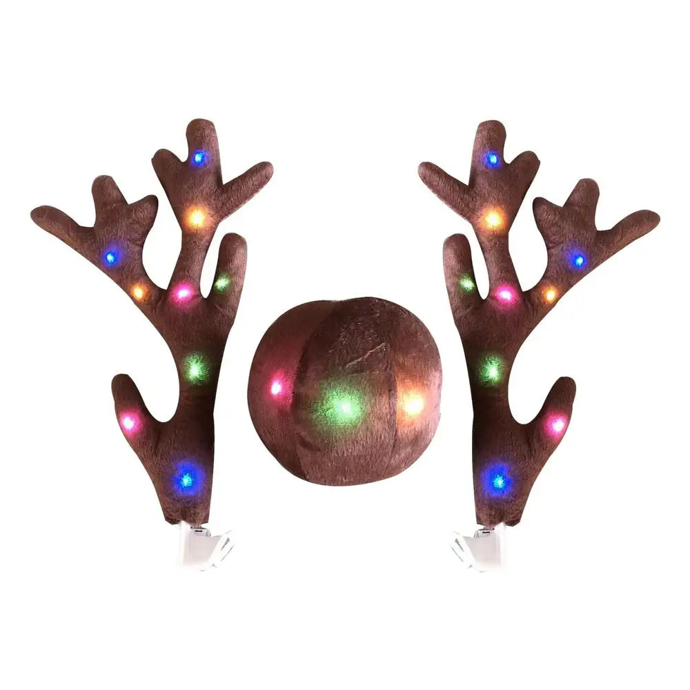 LED Glowing Antlers Christmas for Car Decoration