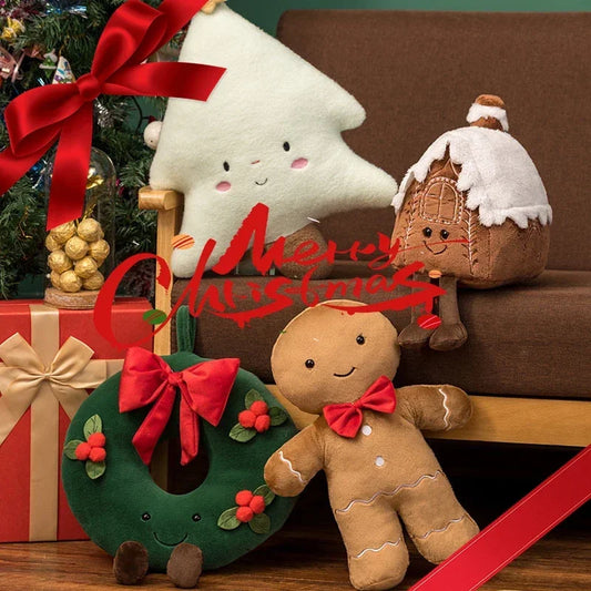 Christmas Ginger Bread Plush Pillow