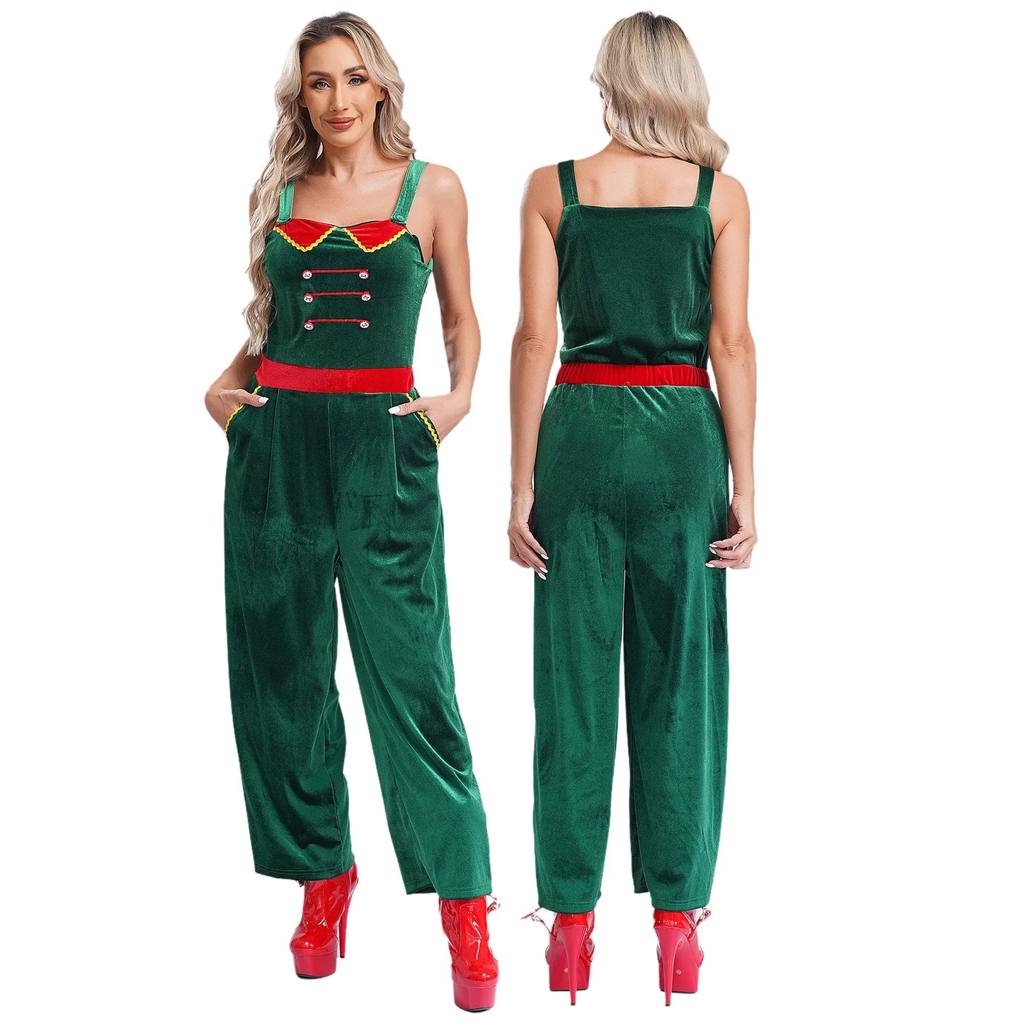 Womens Christmas Mrs Santa Claus Cosplay Costumes