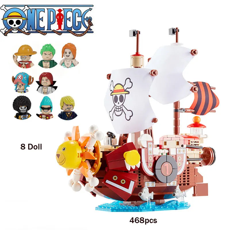 One Piece Building Blocks Ship Anime Model | Christmas Gift