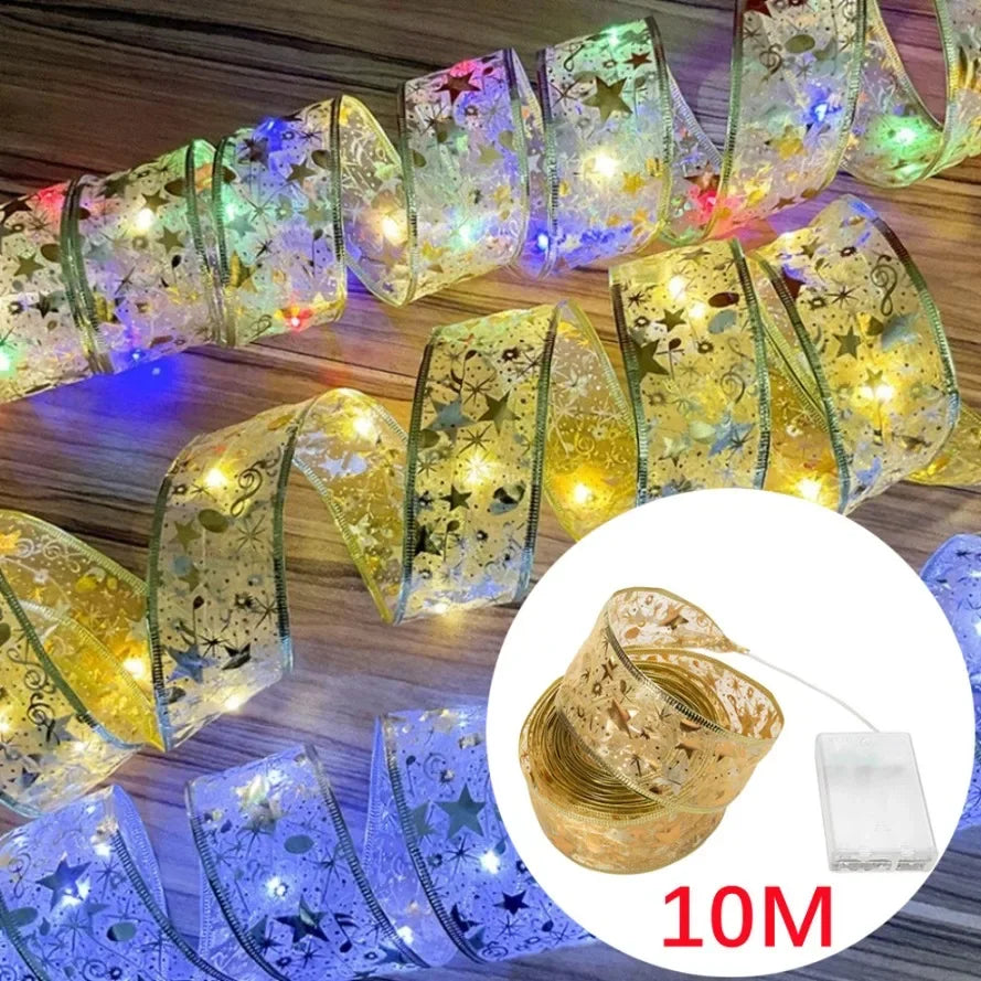 Aswesaw Christmas Tree Decoration 10m LED ribbon